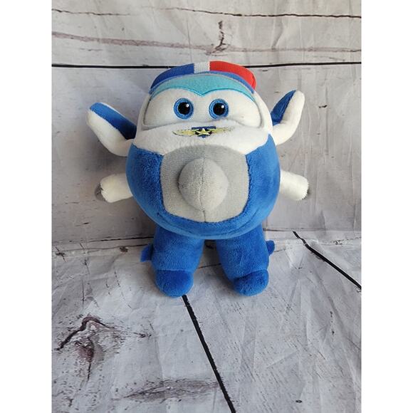 Super Wings Flying Friends Soft Plush Toy Plane Peluche Paul - Picture 1 of 7